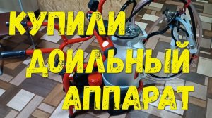 Купили доильный аппарат. Купили сепаратор. Готовимся к первому отёлу.