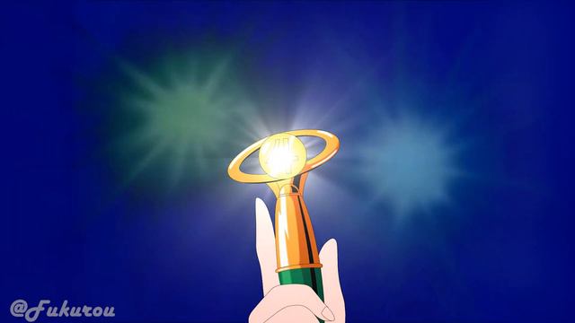 Sailor Mercury, Mars and Jupiter use the Disguise Pen Sailor moon (Planet Power transformation)