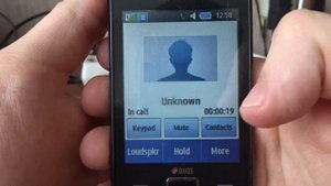 Samsung Star III GT-S5222 incoming call
