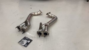 Porsche 718 GT4 Akrapovic link pipes exhaust sound / OPF delete