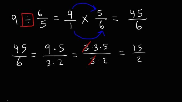 How To Divide a Whole Number by a Fraction смотреть онлайн