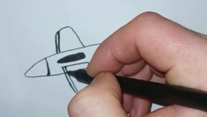 Рисую самолётик. Как нарисовать самолёт?(In english airplane)