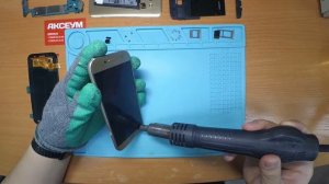 Замена дисплея на Samsung Galaxy A5 - ремонт своими руками \ Replacement LCD Samsung A520F