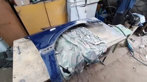 opel zafira ремонт крышки багажника,ремонт крыльев.переварка хвостов.