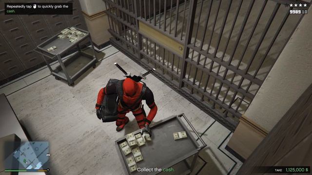 дедпул ограбляет банк в гта 5 смотреть онлайн