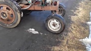 Самодельный трактор с двигателем ИЖ Планета