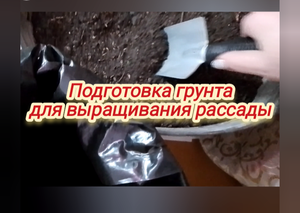 Подготовка грунта для выращивания рассады