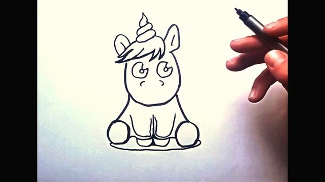 Нарисовать ЕДИНОРОГА | Лёгкие рисунки для срисовки смотреть онлайн