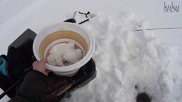 Будни рыбака  Свежий мартовский денёк на льду