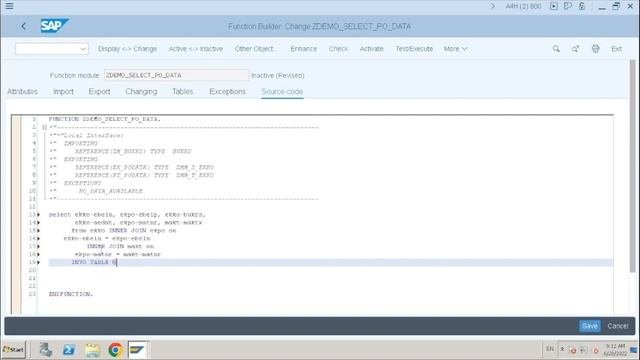 SAP ABAP Function Modules Part 3 & DDIC Structures