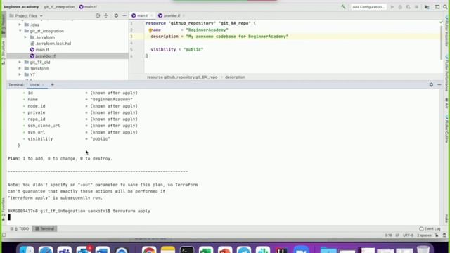 Terraform Tutorial For Beginners to create Github repo | terraform for beginners | terraform basics