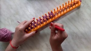 #diy  #вязаниедляначинающих Вязание на луме для начинающих. Способ 7