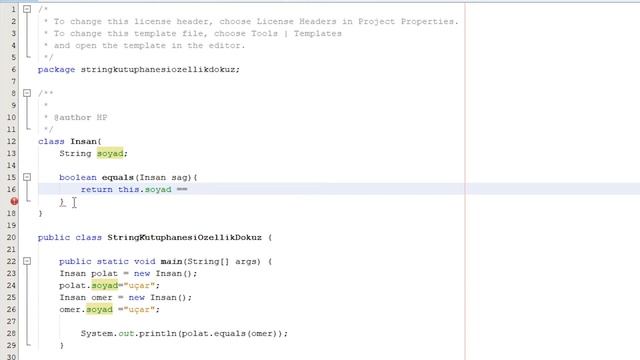 String Kütüphanesi Methodları / equals / Java смотреть онлайн