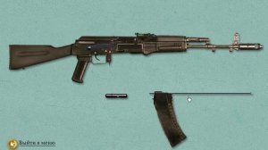 Игра разборка и сборка автомата Калашникова74 м