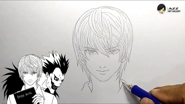 How to draw Light and Ryuk from Death Note смотреть онлайн