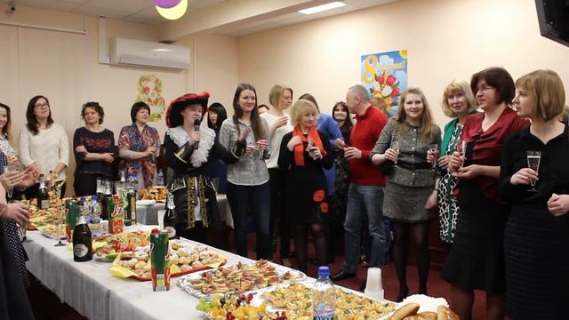 Пират - ведущий на корпоративном празднике - поздравление с 8 марта смотреть онлайн