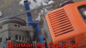 Бензогенератор 12 вольт. Переделал на ремень.