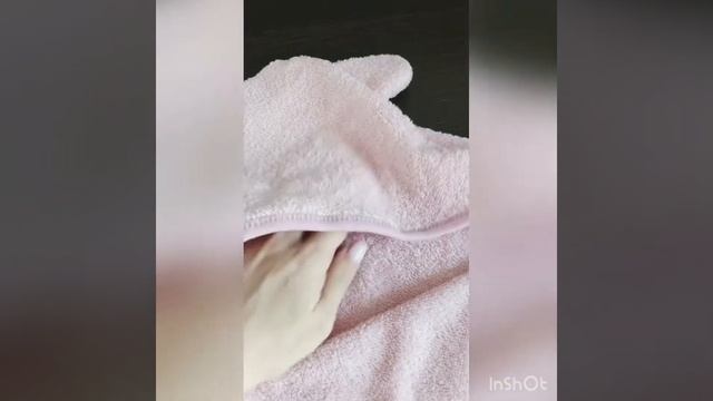 Полотенце с ушками для малышей 0+ из нежнейшей махры