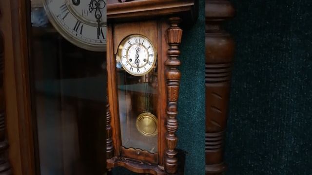 1850г. РЕДКИЕ КРУПНЫЕ НАСТЕННЫЕ ЧАСЫ ФИРМЫ "OMNIA". СПЕЦИАЛИЗИРОВАЛАСЬ В ОСНОВНОМ НА БАШЕННЫХ ЧАСАХ