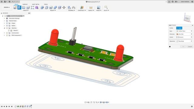Creating PCB Enclosures with EAGLE and Fusion 360 - P2- AUG 2019 смотреть онлайн