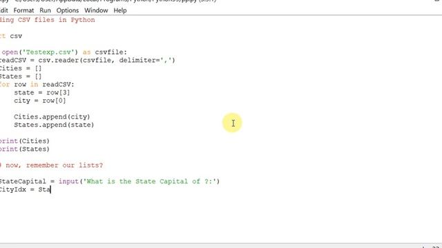 Reading CSV files in Python