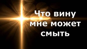 Что вину мне может смыть