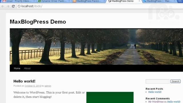 WordPressTutorials.TV Tutorial MaxBlogPress Favicon WordPress Tutorial