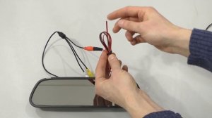 Накладное зеркало заднего вида с монитором для камеры переднего и заднего вида AVS0501BM