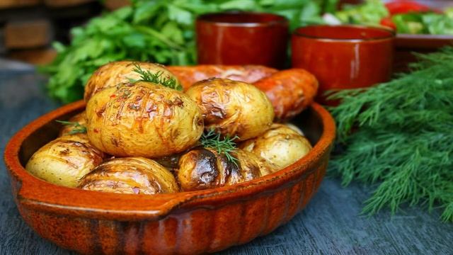 КАК ПРИГОТОВИТЬ КАРТОШКУ НА МАНГАЛЕ? Ароматный и простой запеченный картофель на мангале на шампура