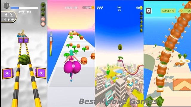 Going Balls vs Twerk Race vs Action Balls vs Sandwich Runner #85 I Satisfying Mobile Game