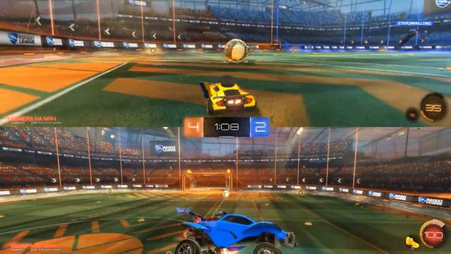 Rocket League: Игра на двоих и бесспорная победа! смотреть онлайн