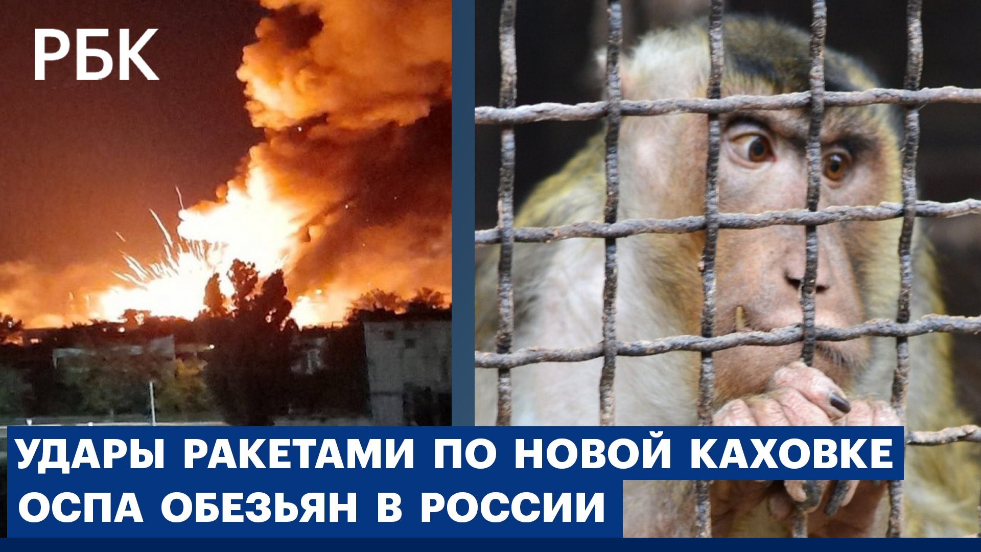Первый случай заражения оспой обезьян в России. Удар ракетами HIMARS по Новой Каховке. €1 = $1