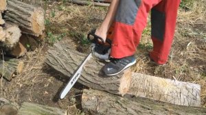 Сравнение Stihl MS-180 и Stihl MS-260, пилим акацию