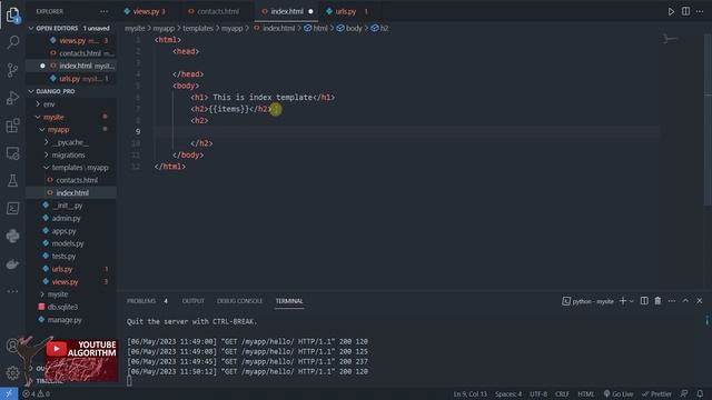 Джанго  Как передать данные в Template. Урок #6 Django 4 E-Commerce #python #django4 #djangoecomerc