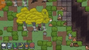 King under the Mountain Game Dev - Chopping down trees