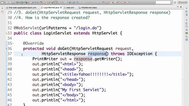 Spring framework Tutorial (071 Step 01 Theory 4 Understand Your First Servlet LoginServlet) смотреть онлайн