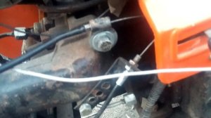 Ручной газ на минитрактор