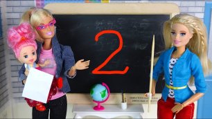 ЗА ЧТО ДВОЙКА? Мультик #Барби Про школу Школа Куклы для девочек Игрушки