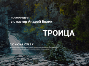 2022 06 12 Андрей Волик Троица