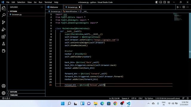 Create your own Web Browser in Python !! ❌❌ No Need for Chorme, Safari, Firefox | Python Project