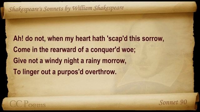 Sonnet 090 by William Shakespeare (Сонет 90 Уильяма Шекспира) смотреть онлайн