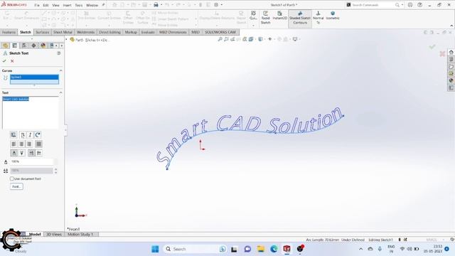 How To Use  Point,Text, Spline  Command In Solidworks  #6// Solidworks Sketch  Tutorials In Hindi