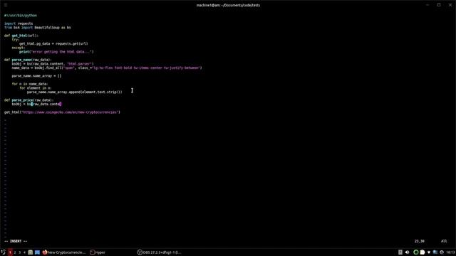 How To Scrape Data From A Webpage In Python | Python Web Scraping Tutorial In Linux #python #linux смотреть онлайн