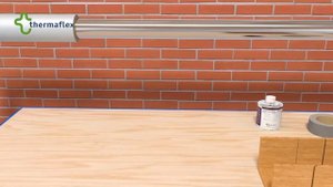 Монтаж трубной теплоизоляции Thermaflex. Изгиб трубопровода 90 градусов с фитингами