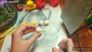 ?ОРХИДЕЯ из фома! БУТОНЫ и ЛИСТЬЯ - мой АВТОРСКИЙ вариант!How to make foam flower orhid! Т.Мігачева