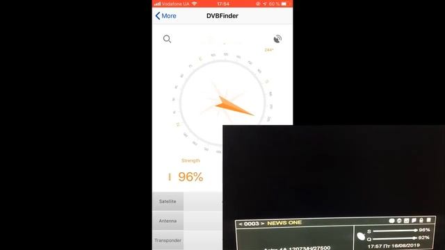 ПРИЛОЖЕНИЕ ДЛЯ НАСТРОЙКИ СПУТНИКОВОЙ АНТЕННЫ ПО СМАРТФОНУ