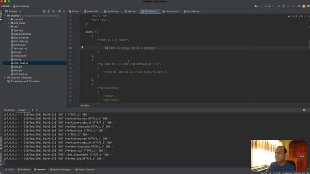 How To Make A Web Based Chatbot In Python & NLTK смотреть онлайн