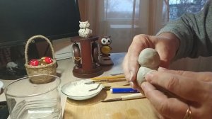Лепка из глины. МК. Мудрая сова.