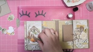 Мастер класс осенний мини альбом / Простой и легкий переплет/ Скрапбукинг