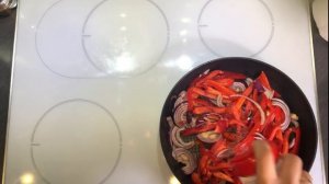 Салат или гарнир к мясу из перца